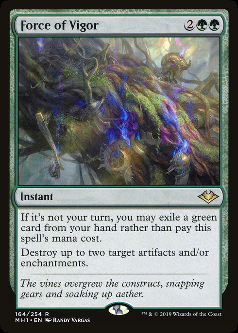 FOIL Force of Vigor (MH1-164) - Modern Horizons - Magic The Gathering