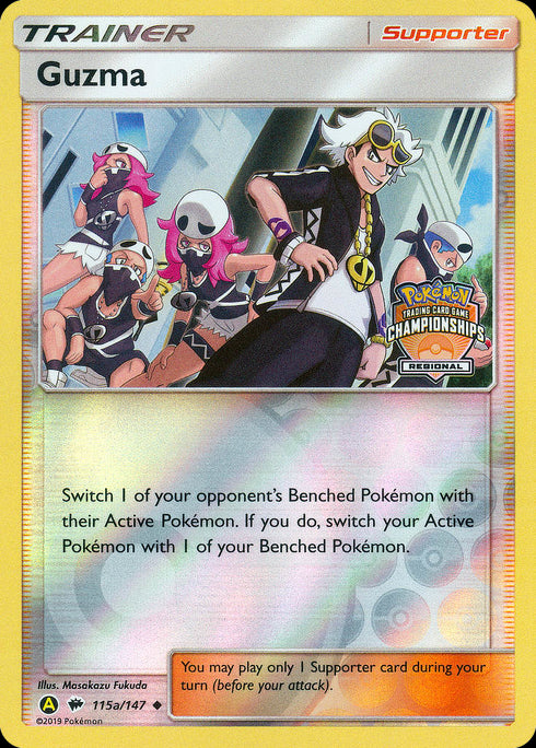 Guzma 115a/147 - Burning Shadows Reverse Pokemon Holofoil