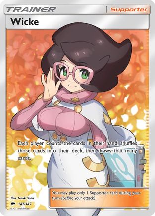 Wicke 147/147 - Burning Shadows Pokemon Holofoil