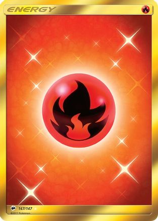 Fire Energy 167/147 - Burning Shadows Pokemon Holofoil