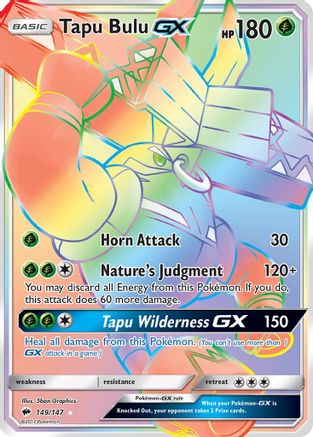 Tapu Bulu-GX 149/147 - Burning Shadows Pokemon Holofoil