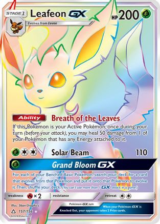 Leafeon-GX 157/156 - Ultra Prism Pokemon Holofoil