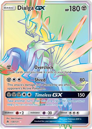 Dialga-GX 138/131 - Forbidden Light Pokemon Holofoil