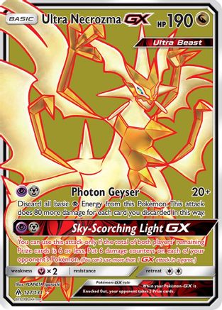 Ultra Necrozma-GX 127/131 - Forbidden Light Pokemon Holofoil