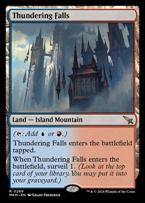 FOIL Thundering Falls (MKM-269) - Murders at Karlov Manor - Magic The Gathering