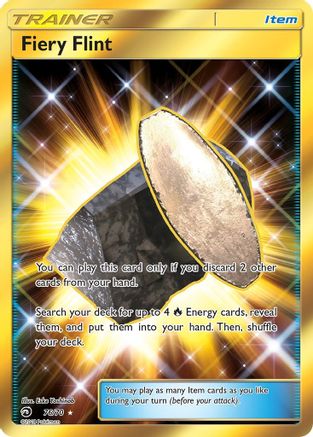 Fiery Flint 76/70 - Dragon Majesty Pokemon Holofoil