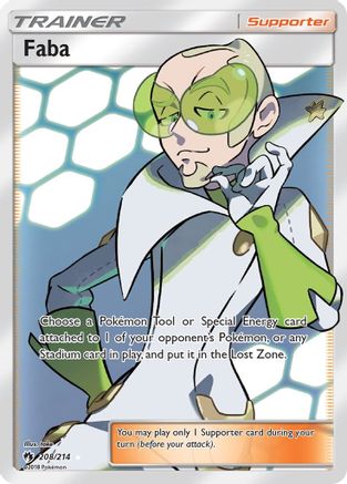 Faba 208/214 - Lost Thunder Pokemon Holofoil