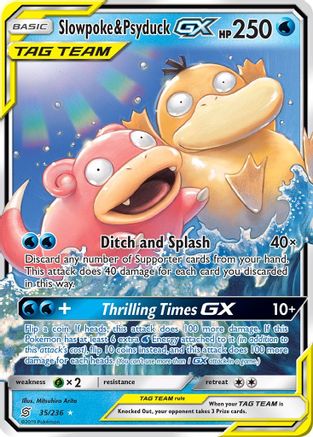 Slowpoke & Psyduck-GX 35/236 - Unified Minds Pokemon Holofoil