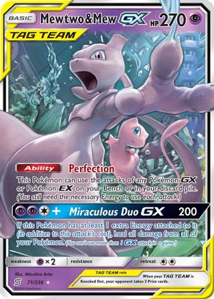 Mewtwo & Mew-GX 71/236 - Unified Minds Pokemon Holofoil
