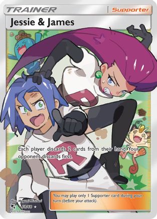 Jessie & James 68/68 - Hidden Fates Pokemon Holofoil