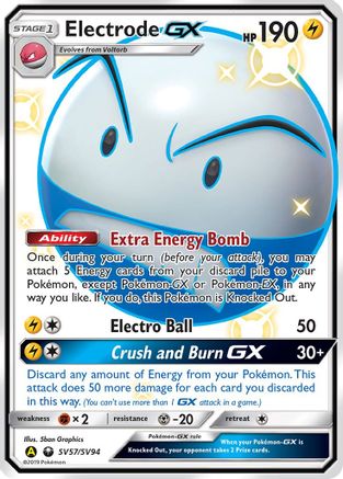Electrode-GX SV57/94 - Shiny Vault Pokemon Holofoil