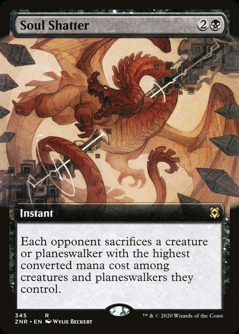 Soul Shatter (ZNR-345) - Zendikar Rising: (Extended Art) - Magic The Gathering