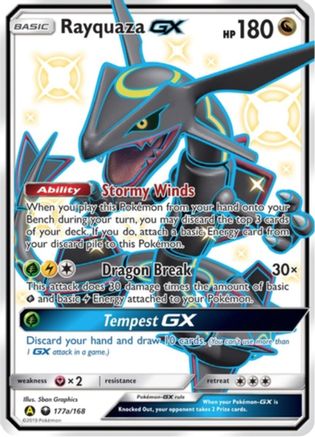 Rayquaza-GX 177a/168 - Celestial Storm Pokemon Holofoil