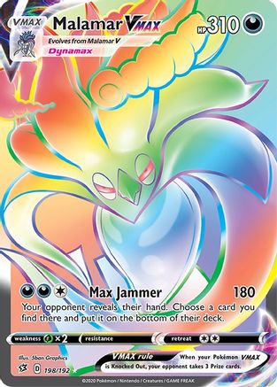 Malamar VMAX 198/192 - Pokemon Rebel Clash Holofoil