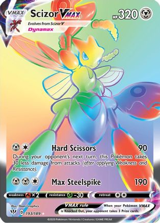 Scizor VMAX 193/189 - Pokemon Darkness Ablaze Holofoil
