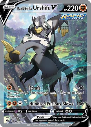 Rapid Strike Urshifu V 153/163 - Pokemon Battle Styles Holofoil