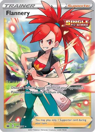 Flannery 191/198 - Pokemon Chilling Reign Holofoil