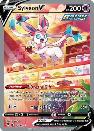 Sylveon V 184/203 - Pokemon Evolving Skies Holofoil