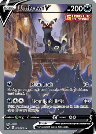 Umbreon V 189/203 - Pokemon Evolving Skies Holofoil