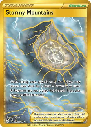 Stormy Mountains 232/203 - Pokemon Evolving Skies Holofoil