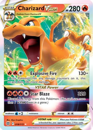 Charizard VSTAR 18/172 - Pokemon Brilliant Stars Holofoil