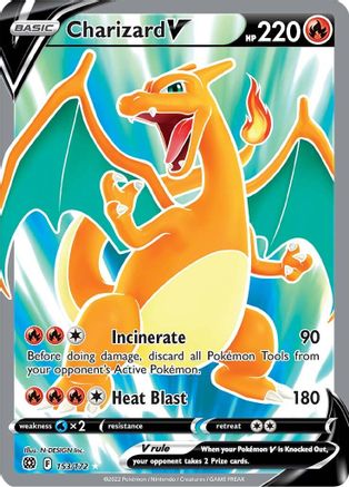 Charizard V 153/172 - Pokemon Brilliant Stars Holofoil