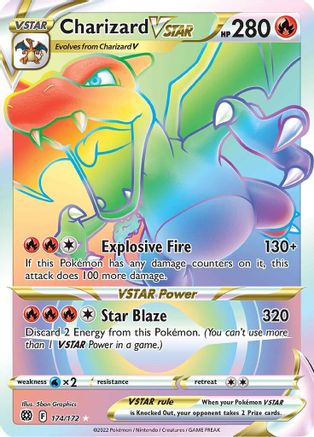 Charizard VSTAR 174/172 - Pokemon Brilliant Stars Holofoil