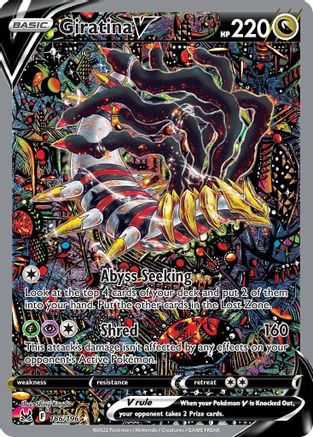 Giratina V 186/196 - Pokemon Lost Origin Holofoil