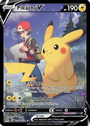 Pikachu V TG16/30 - Pokemon Lost Origin Trainer Gallery Holofoil