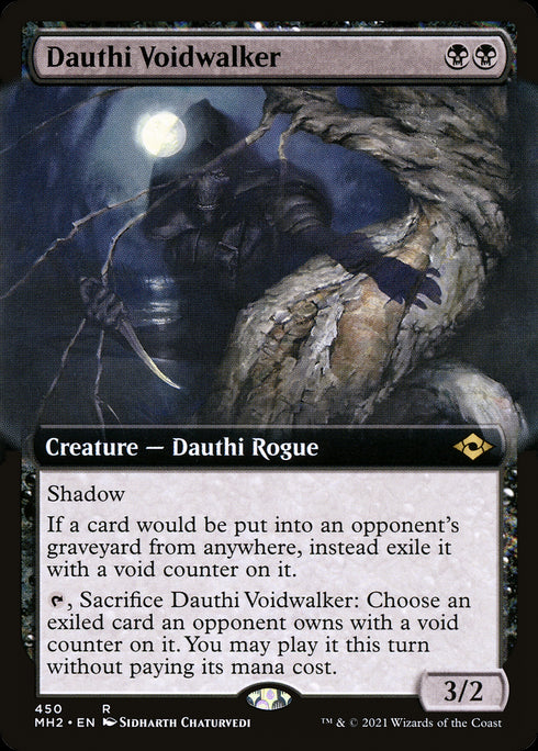FOIL Dauthi Voidwalker (MH2-450) - Modern Horizons 2: (Extended Art) - Magic The Gathering