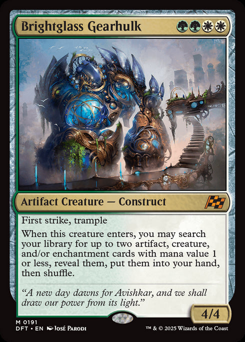 FOIL Brightglass Gearhulk (DFT-191) - Aetherdrift - Magic The Gathering