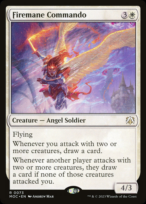 FOIL Firemane Commando (MOC-073) - March of the Machine Commander - Magic The Gathering