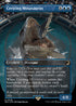 FOIL Cresting Mosasaurus (REX-028) - Jurassic World Collection (Borderless) - Magic The Gathering
