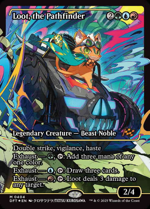 FOIL Loot, the Pathfinder (DFT-404) - Aetherdrift: (Showcase) - Magic The Gathering