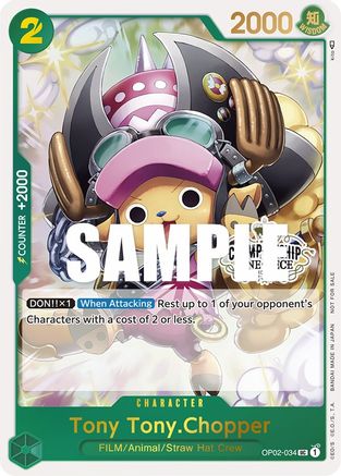 Tony Tony.Chopper (Store Championship Participation Pack) (OP02-034) - One Piece Promotion Cards