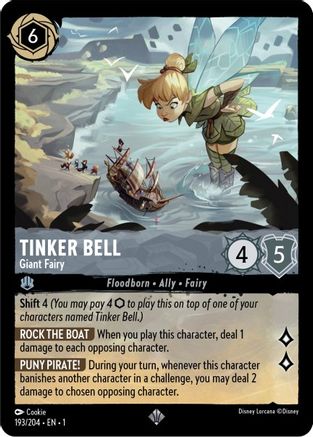 Tinker Bell - Giant Fairy (193/204) - The First Chapter Cold Foil - Lorcana