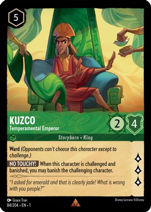Kuzco - Temperamental Emperor (84/204) - The First Chapter Cold Foil - Lorcana