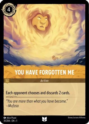 You Have Forgotten Me (31/204) - The First Chapter Cold Foil - Lorcana