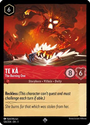 Te Ka - The Burning One (126/204) - The First Chapter - Lorcana