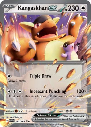 Kangaskhan ex - 115/165 Pokemon SV: Scarlet and Violet 151