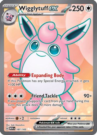 Wigglytuff ex - 187/165 Pokemon SV: Scarlet and Violet 151