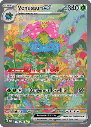 Venusaur ex - 198/165 Pokemon SV: Scarlet and Violet 151