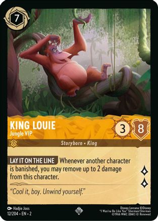King Louie - Jungle VIP (12/204) - Rise of the Floodborn - Lorcana