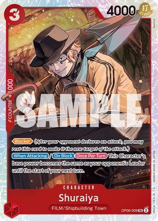 Shuraiya (OP06-009) One Piece - Wings of the Captain