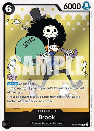 Brook (OP06-092) One Piece - Wings of the Captain