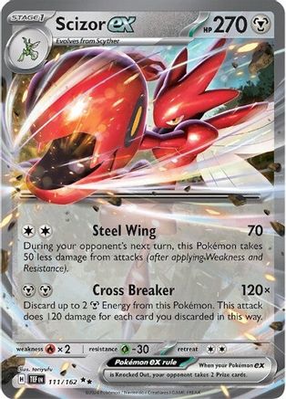 Scizor ex - 111/162 Pokemon SV05: Temporal Forces