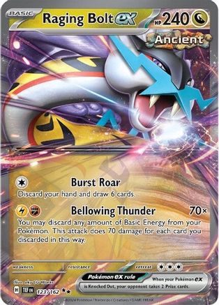 Raging Bolt ex - 123/162 Pokemon SV05: Temporal Forces