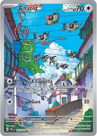 Chatot - 181/162 Pokemon SV05: Temporal Forces