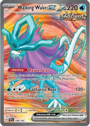 Walking Wake ex - 189/162 Pokemon SV05: Temporal Forces