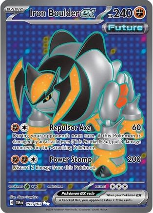 Iron Boulder ex - 192/162 Pokemon SV05: Temporal Forces